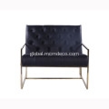 Stainless Steel Lounge Chair Thin Frame Tufted Lounge Chair Lawson Fenning Supplier